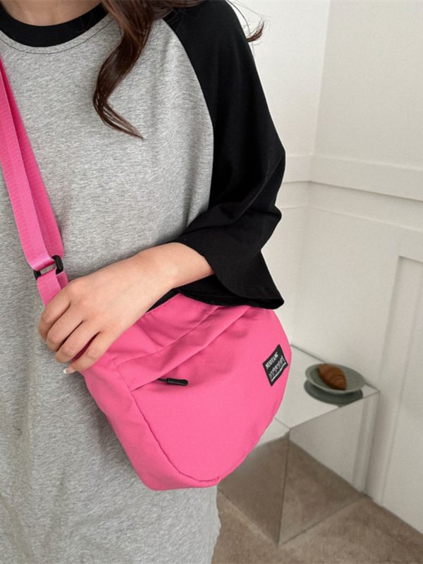 Large Capacity Harajuku Retro Casual Canvas Bag - Waterproof Dumpling Crossbody Bag for College Students and Women