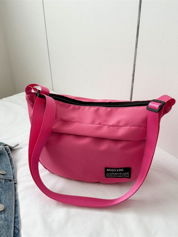 Large Capacity Harajuku Retro Casual Canvas Bag - Waterproof Dumpling Crossbody Bag for College Students and Women