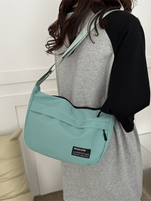 Large Capacity Harajuku Retro Casual Canvas Bag - Waterproof Dumpling Crossbody Bag for College Students and Women