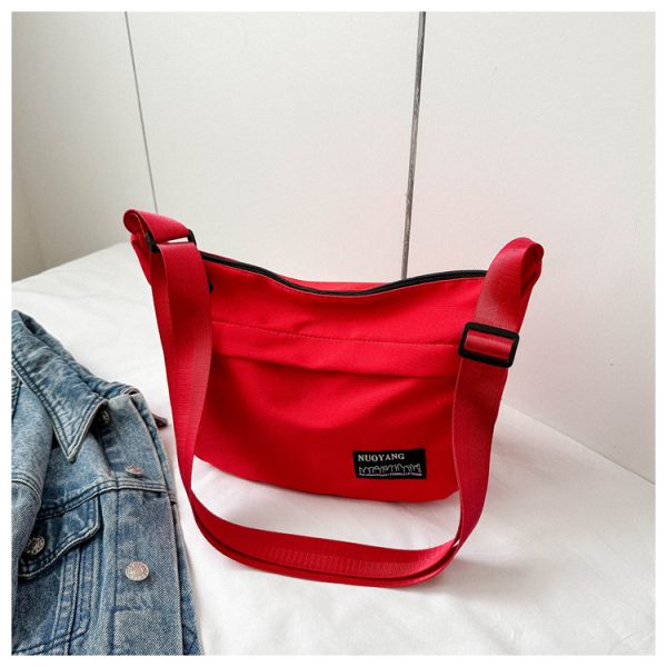 Large Capacity Harajuku Retro Casual Canvas Bag - Waterproof Dumpling Crossbody Bag for College Students and Women