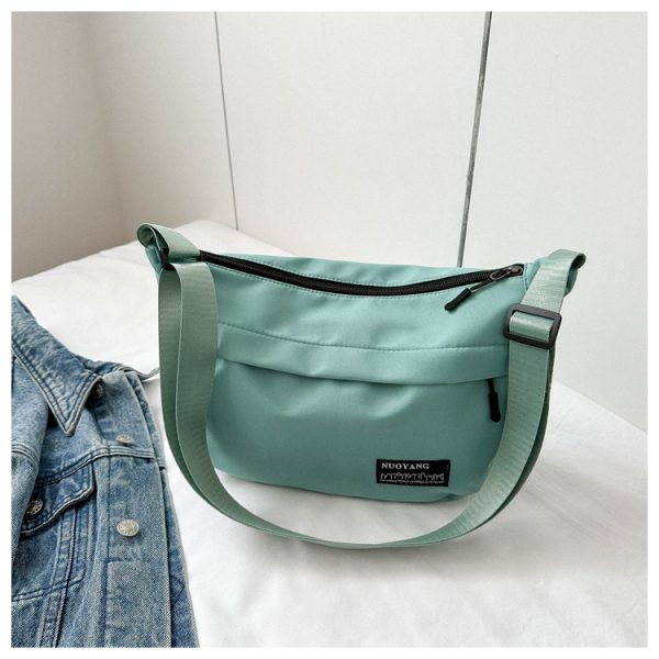 Large Capacity Harajuku Retro Casual Canvas Bag - Waterproof Dumpling Crossbody Bag for College Students and Women