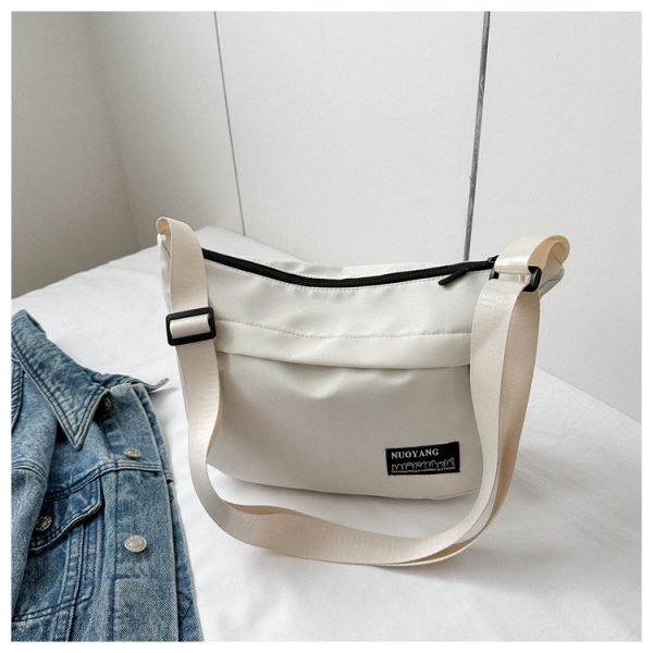 Large Capacity Harajuku Retro Casual Canvas Bag - Waterproof Dumpling Crossbody Bag for College Students and Women