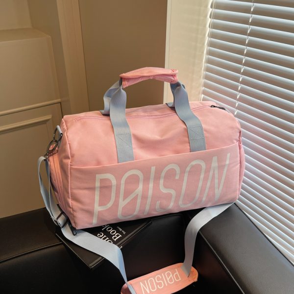 Large Capacity Lightweight Women's Travel Bag - Sports Fitness Bag with Dry Wet Separation for Swimming & Handheld Storage