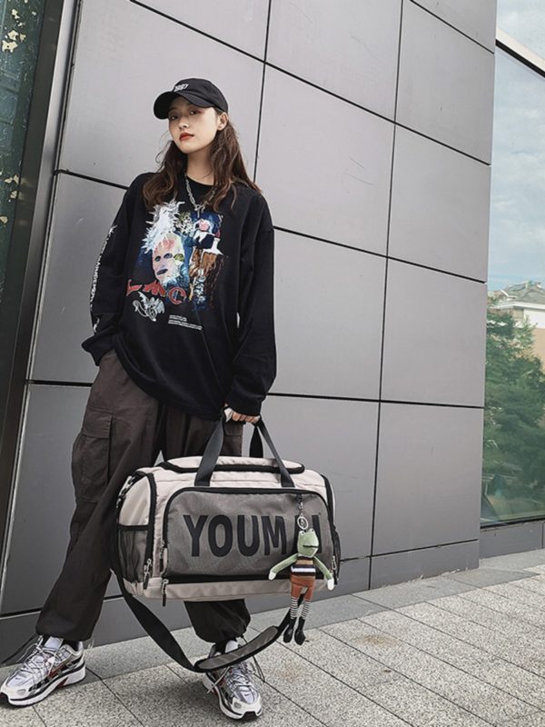 Large Capacity Men's Tote Bag, Portable Travel Bag, Sports Training Fitness Bag for Women, Ideal for Short Trips