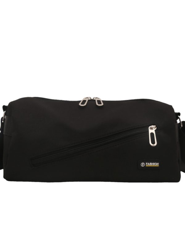 Large Capacity Nylon Women's Crossbody Bag with Wide Shoulder Strap - Trendy High-End Toast Pillow Style 2025
