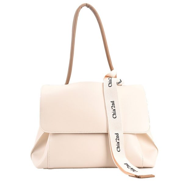Large Capacity Soft Leather Handbag - Retro Minimalist Tote Shoulder Bag for Women