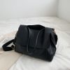 Large Capacity Soft Leather Handbag - Retro Minimalist Tote Shoulder Bag for Women