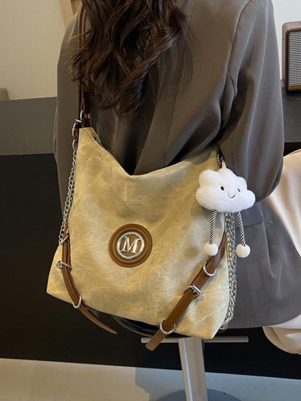 Large Capacity Three-in-One Women's Crossbody Bag - Stylish Shoulder Tote & Backpack for Spring 2025