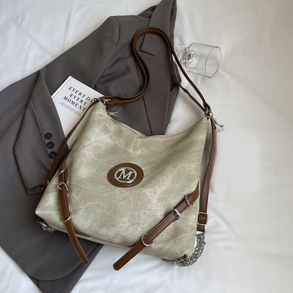 Large Capacity Three-in-One Women's Crossbody Bag - Stylish Shoulder Tote & Backpack for Spring 2025