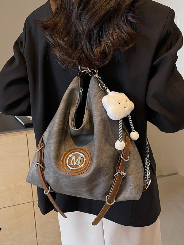 Large Capacity Three-in-One Women's Crossbody Bag - Stylish Shoulder Tote & Backpack for Spring 2025