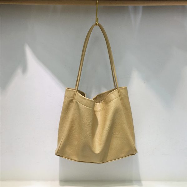 Large Capacity Tote Bag for Women - Korean Style Lazy Chic Design, 2023 New Fashion Shoulder Bag, Niche Aesthetic