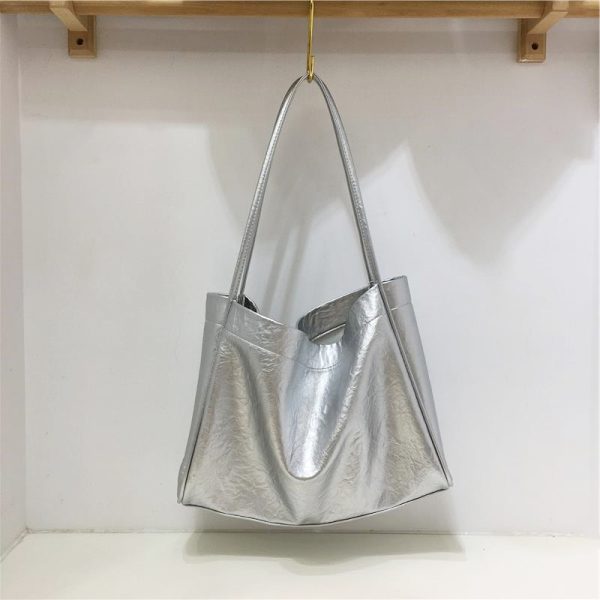 Large Capacity Tote Bag for Women - Korean Style Lazy Chic Design, 2023 New Fashion Shoulder Bag, Niche Aesthetic