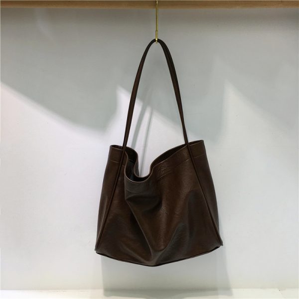 Large Capacity Tote Bag for Women - Korean Style Lazy Chic Design, 2023 New Fashion Shoulder Bag, Niche Aesthetic