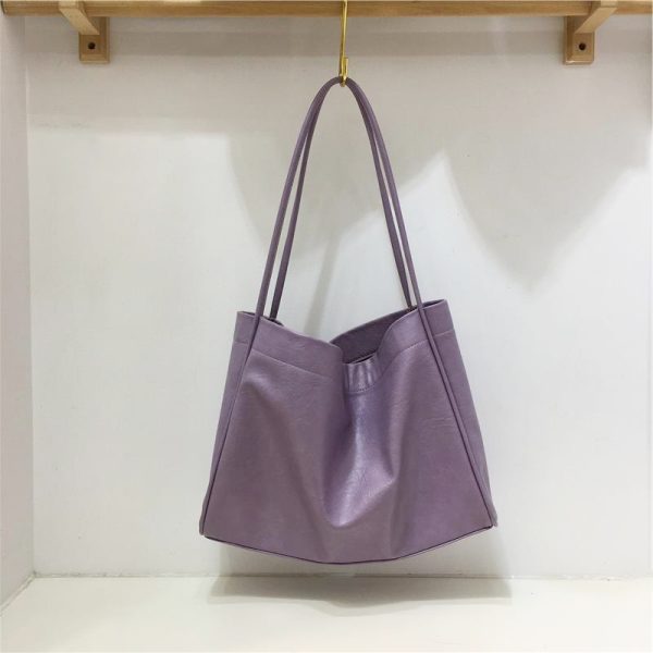 Large Capacity Tote Bag for Women - Korean Style Lazy Chic Design, 2023 New Fashion Shoulder Bag, Niche Aesthetic
