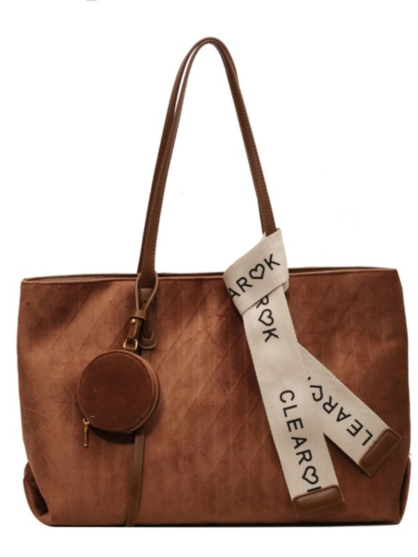 Large Capacity Vintage Casual Tote Bag for Work and Commuting - Versatile Shoulder Bag 2025 Style
