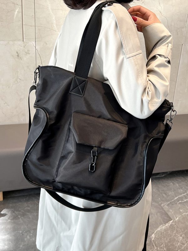 Large-Capacity Women's Shoulder Bag - Versatile Minimalist Tote & Crossbody for Students and Commuters - Chic Everyday Style