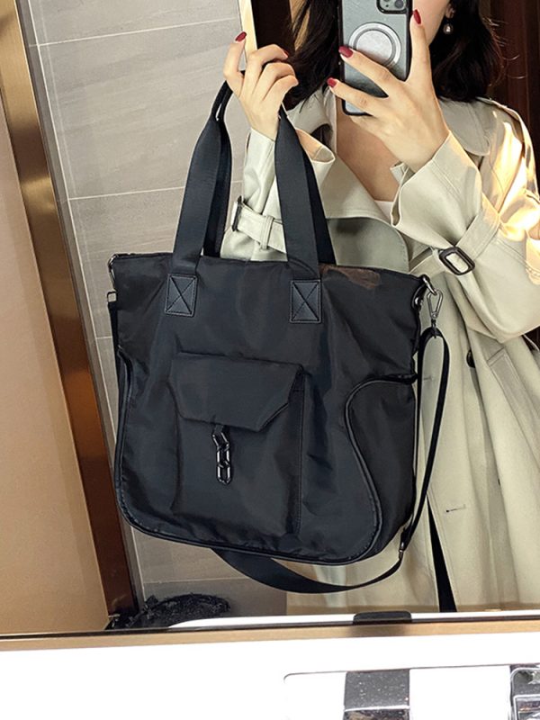 Large-Capacity Women's Shoulder Bag - Versatile Minimalist Tote & Crossbody for Students and Commuters - Chic Everyday Style