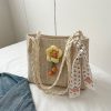 Large-Capacity Woven Straw Shoulder Bag for Women â€“ 2025 Summer Versatile Beach Crossbody Tote