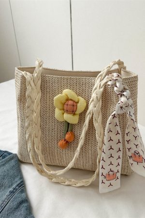 Large-Capacity Woven Straw Shoulder Bag for Women â€“ 2025 Summer Versatile Beach Crossbody Tote
