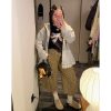 Leopard Print Wide-Leg Jeans for Women - High-Waisted Cropped Pants in Loose Lazy Style, Spring/Summer 2025 Fashion