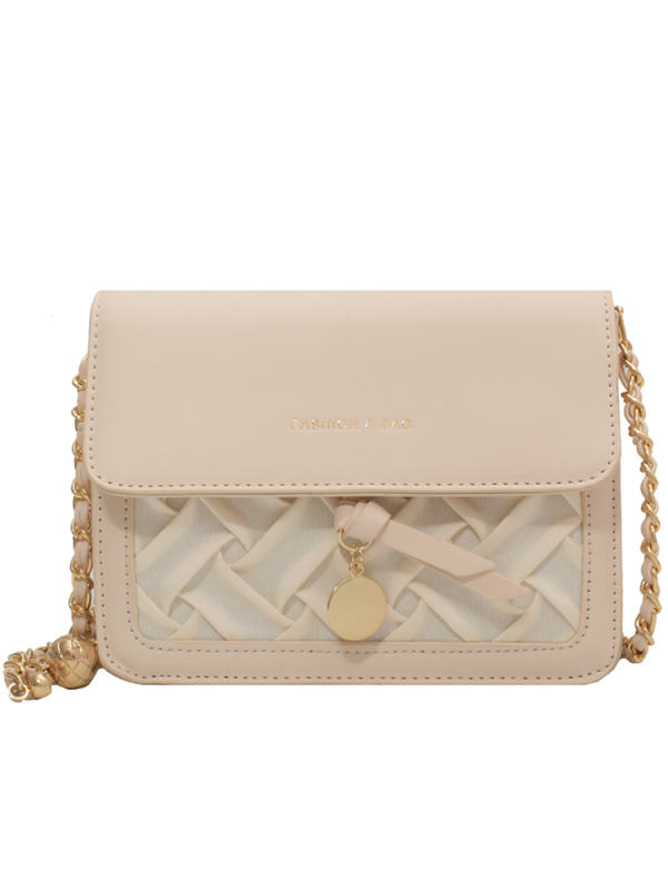 Light Luxury French Shoulder Bag - Versatile Lightweight Crossbody Chain Bag - Small Square Design for Women - Fashionable Commuting Accessory