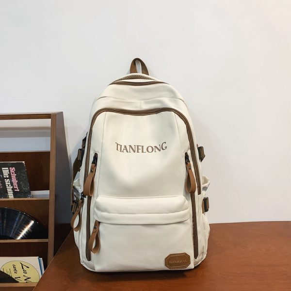 Lightweight Double Shoulder Bag for Girls - Stylish Classroom Backpack for High School & College Students, Travel Laptop Carrier