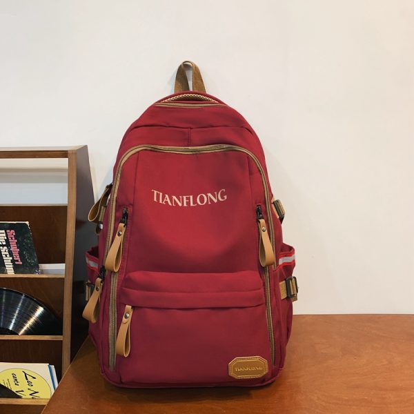 Lightweight Double Shoulder Bag for Girls - Stylish Classroom Backpack for High School & College Students, Travel Laptop Carrier