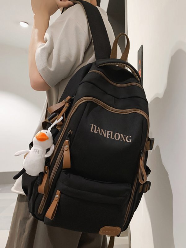 Lightweight Double Shoulder Bag for Girls - Stylish Classroom Backpack for High School & College Students, Travel Laptop Carrier