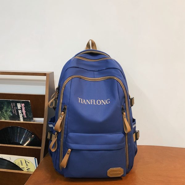 Lightweight Double Shoulder Bag for Girls - Stylish Classroom Backpack for High School & College Students, Travel Laptop Carrier