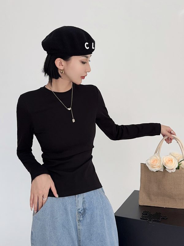 Lightweight Fitted Short Sleeve Round Neck T-Shirt for Women - Spring/Summer Basic Top, Perfect for Casual Outfits