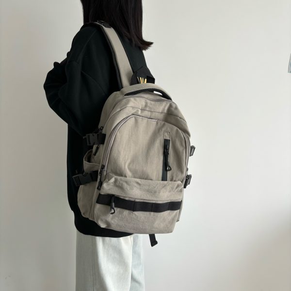 Lightweight French Style Backpack for Girls - Summer Commuter Laptop Bag for High School Students, Travel-Ready Design 2025