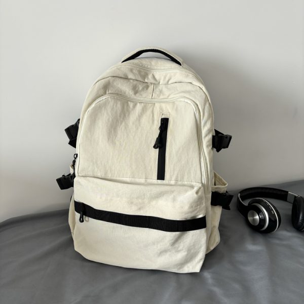 Lightweight French Style Backpack for Girls - Summer Commuter Laptop Bag for High School Students, Travel-Ready Design 2025