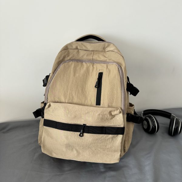 Lightweight French Style Backpack for Girls - Summer Commuter Laptop Bag for High School Students, Travel-Ready Design 2025