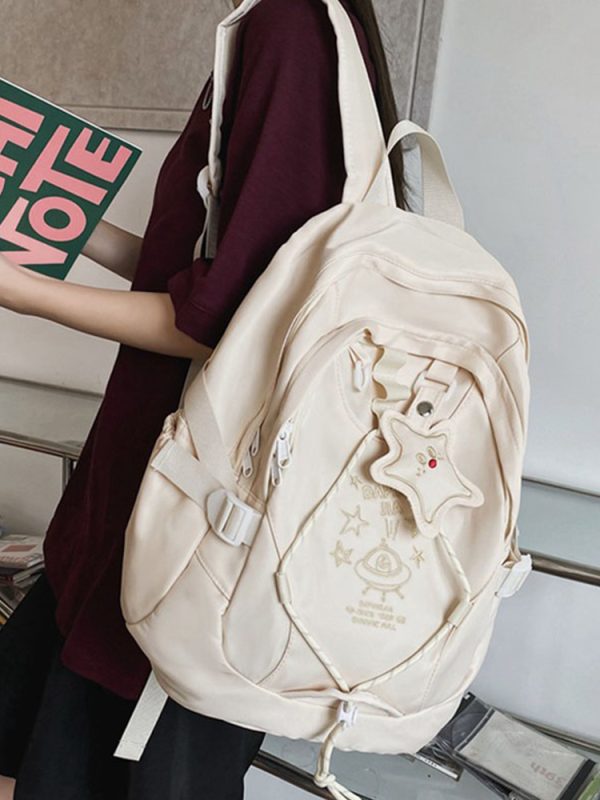 Lightweight Girls' Shoulder Backpack for School & Travel, Large Capacity Design, Stylish and Functional School Bag for Students