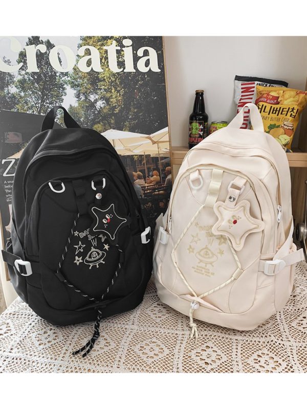 Lightweight Girls' Shoulder Backpack for School & Travel, Large Capacity Design, Stylish and Functional School Bag for Students