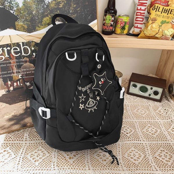 Lightweight Girls' Shoulder Backpack for School & Travel, Large Capacity Design, Stylish and Functional School Bag for Students