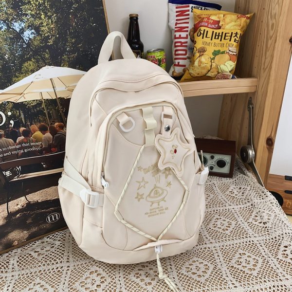 Lightweight Girls' Shoulder Backpack for School & Travel, Large Capacity Design, Stylish and Functional School Bag for Students