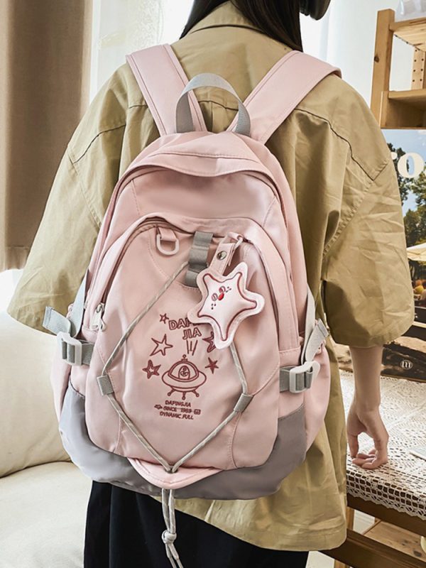 Lightweight Girls' Shoulder Backpack for School & Travel, Large Capacity Design, Stylish and Functional School Bag for Students