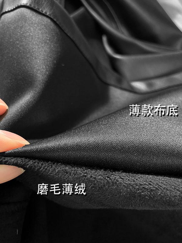 Lightweight High-Waisted Wide-Leg Flared Pants for Women - Slimming Mid-Rise Floor-Length PU Leather Trousers for Spring & Autumn