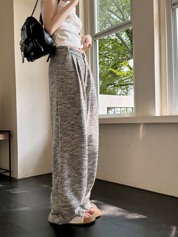 Lightweight High-Waisted Wide-Leg Pants for Women - Loose Fit, Thin Fabric, Perfect for Spring, Summer, Autumn & Winter