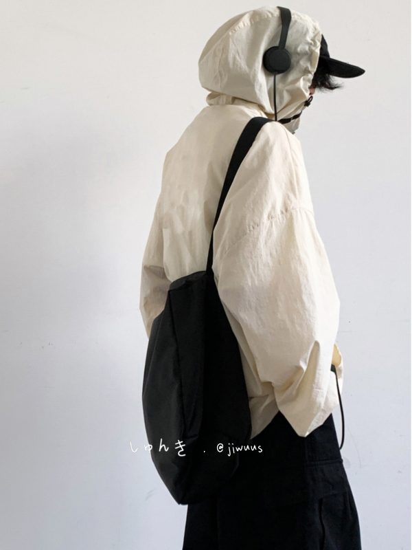 Lightweight Japanese-Style Hooded Sun Protection Jacket for Men & Women, Loose-Fitting Summer Sports Outerwear, Cool & Comfortable