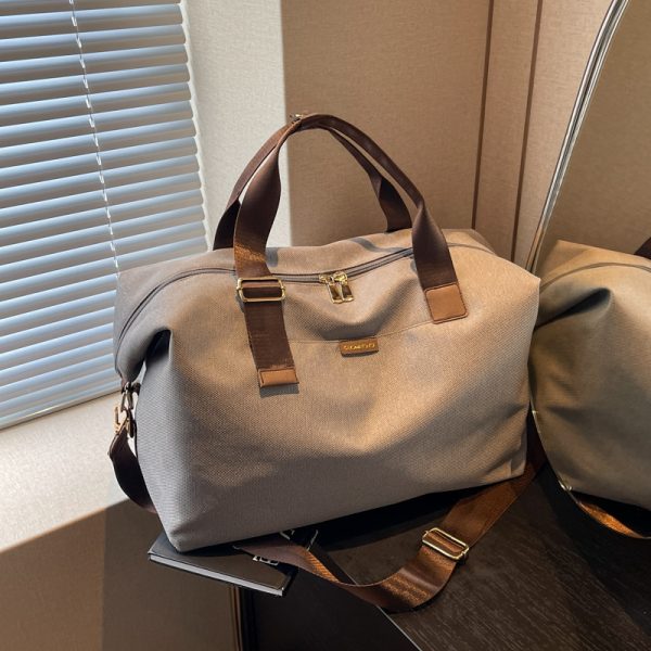 Lightweight Large Capacity Canvas Travel Bag for Women - Commuting, Fitness, and Short-Distance Outing Tote
