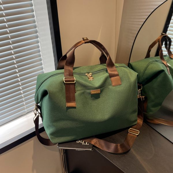 Lightweight Large Capacity Canvas Travel Bag for Women - Commuting, Fitness, and Short-Distance Outing Tote