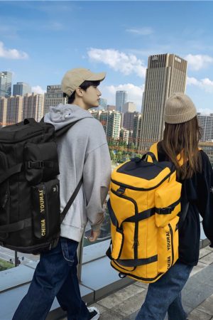 Lightweight Large-Capacity Travel Backpack for Women - Men's Gym Bag with Dry Wet Separation, Ideal for Short-Distance Trips