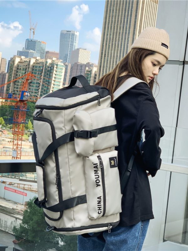 Lightweight Large-Capacity Travel Backpack for Women - Men's Gym Bag with Dry Wet Separation, Ideal for Short-Distance Trips