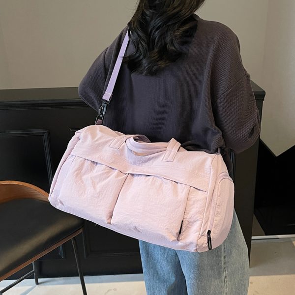 Lightweight Large Capacity Travel Bag for Women and Men, Handheld Crossbody Sports Fitness Bag for Short Trips and Outings