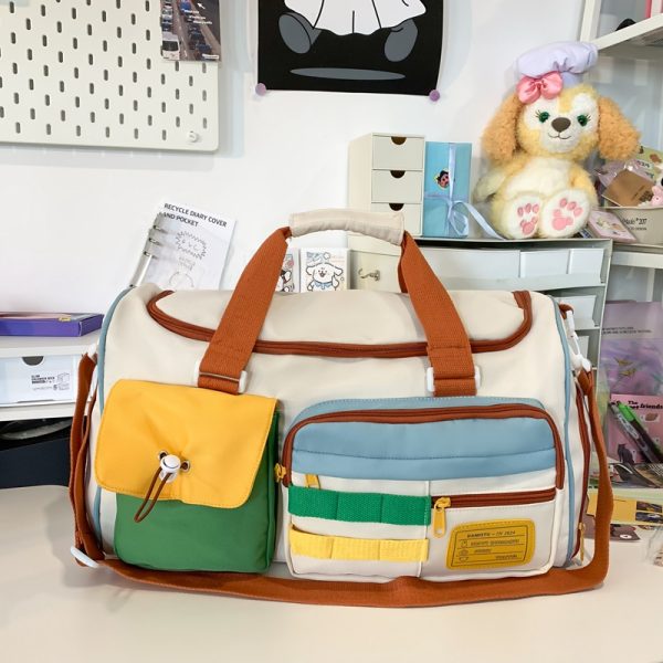 Lightweight Large Capacity Travel Handbag for Women - Stylish Storage Bag for Fitness, Maternity, and Short-Distance Journeys