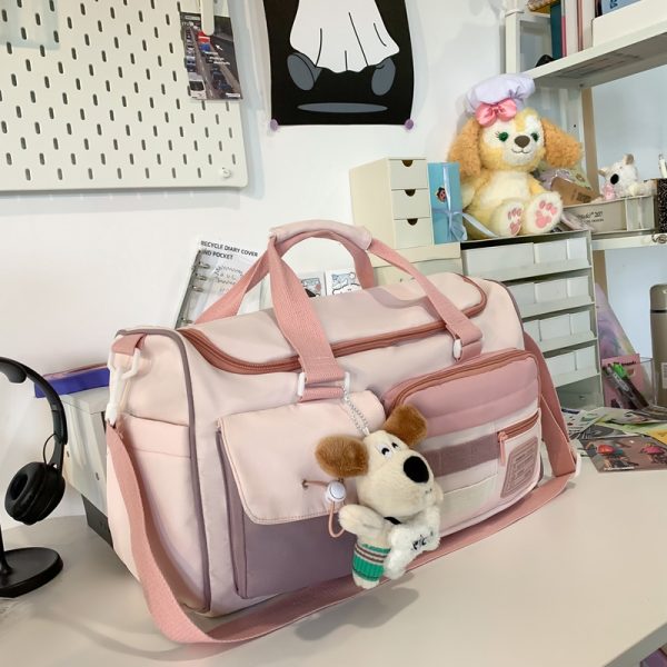 Lightweight Large Capacity Travel Handbag for Women - Stylish Storage Bag for Fitness, Maternity, and Short-Distance Journeys