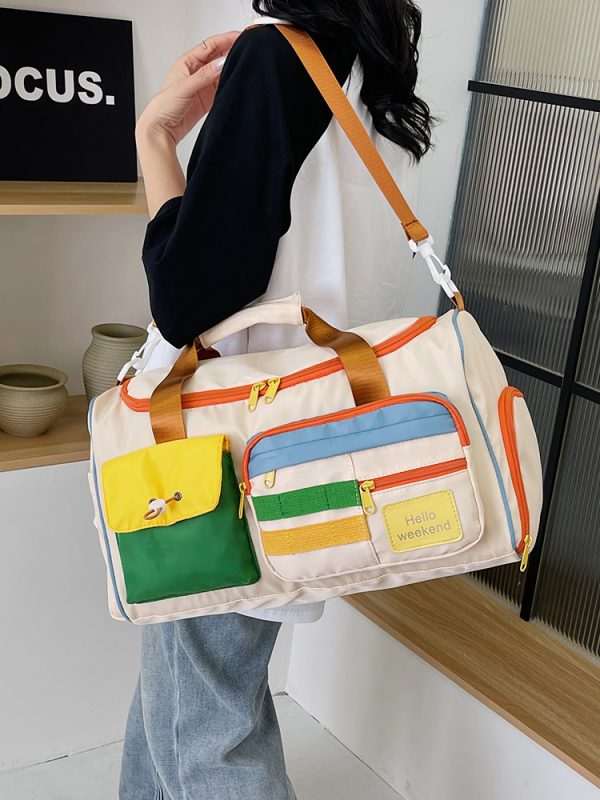 Lightweight Large Capacity Travel Tote Bag for Women - Versatile Gym, Maternity, and Weekend Trip Storage Bag