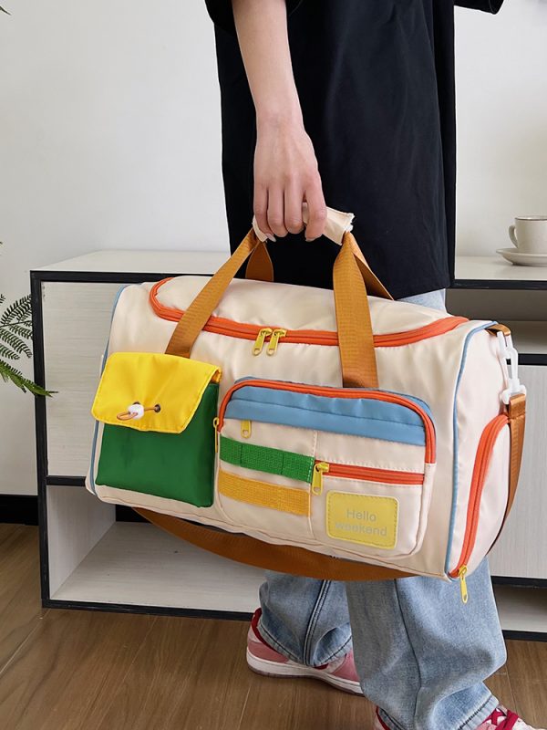 Lightweight Large Capacity Travel Tote Bag for Women - Versatile Gym, Maternity, and Weekend Trip Storage Bag